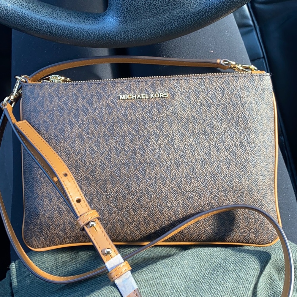 Michael Kors cross body bag brown